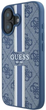 Etui Guess Hardcase 4G Printed Stripes MagSafe do Apple iPhone 16 Blue (GUHMP16SP4RPSB) - obraz 2