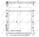 Радиатор охлаждения двигателя NRF 58196 Renault Clio 7700430647, 7700836300, 8660000442 - изображение 1