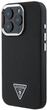 Панель Guess Hardcase Grained Triangle MagSafe для Apple iPhone 16 Black (GUHMP16SPGTSPSK) - зображення 2