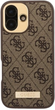 Панель Guess Hardcase 4G Logo Plate MagSafe для Apple iPhone 16 Brown (GUHMP16SU4GPRW) - зображення 3