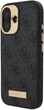 Панель Guess Hardcase 4G Logo Plate MagSafe для Apple iPhone 16 Black (GUHMP16SU4GPRK) - зображення 2