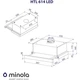 Витяжка Minola HTL 614 WH LED телескопічна - изображение 9