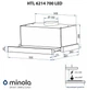 Витяжка телескопічна Minola HTL 6214 BL 700 LED - изображение 16