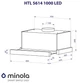 Витяжка MinolaHTL 5614 BLF 1000 LED телескопічна - изображение 12