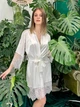 Халат жіночий шовк-Армані Felisiya Lingerie Айворі 99-004 L - зображення 1
