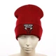 Молодежная шапка бини с вышивкой Чикаго Буллз (Chicago Bulls) (One-size) Красный - изображение 1