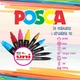 Маркери Posca 16 шт набір акрилових маркерів для плакатів 16 шт. 16/1 Pc-5m Uni - изображение 3