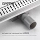 Трап для душа линейный GAPPO G85007-3 нержавеющая сталь 70x500 мм с решеткой (G85007-3) - изображение 3