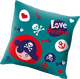 Подушка Kids Euroswan Love Pirates Синя 45 x 45 см (8435507824521) - зображення 1