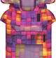 Дощовик-накидка з капюшоном для собак WAUDOG Clothes, малюнок "Куби 3Д", XL, А 55-61 см, B 68-80 см, С 42-52 см (359-4057) - зображення 3