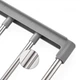 Сушилка для одежды и обуви на радиатор WL-707 44/45-77В 77х45х20см алюминий серый - изображение 2