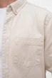 Сорочка джинсова однотонна Trend Collection 18379 бежевий (BEJ) S - зображення 3