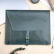 Шкіряна папка для документів з гравіюванням, Light blue, Malina Leather - зображення 1