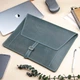 Шкіряна папка для документів з гравіюванням, Light blue, Malina Leather - зображення 3