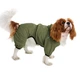 Комбинезон-дождевик для собак Barksi Textile S Оливковый (2007033074006) - изображение 1