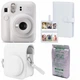 Набір Камера моментального друку Fujifilm INSTAX Mini 12 Clay White / Чохол білий / Фотопапір на 10 знімків / Фотоальбом білий на 108 знімка - зображення 1