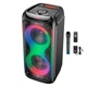Бездротова портативна колонка Bluetooth з мікрофоном DS54 |BT5.0, TWS, TF/USB/AUX, 25Wx2, 3H, 1mic, remorte| - зображення 3