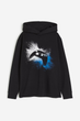 Худі H&M пх10575 чорне 134-140 - изображение 1