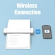 Портативний бездротовий термопринтер Smart wireless thermal printer LD0801 А4 Bluetooth White - зображення 11