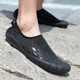 Обувь для пляжа и кораллов аквашузы Diving shoes чёрые с закрытым носком 38 ( 24,5 см ) 303 - изображение 2