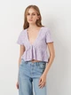 Топ женский Pull & Bear 9244314612 S Лиловый (KC1000000039945) - изображение 1