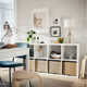 Стелаж белый MS235 совместим с аксессуарами ikea kallax - изображение 4