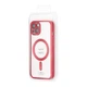 Чехол хромовый TPU Fibra Chrome Magnetic with MagSafe + защита камеры для Apple iPhone 13 (6.1") Red - изображение 3