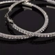 Серьги-кольца из горного хрусталя 5 см - изображение 9