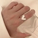 Каблучка Біле серце - зображення 4