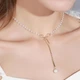 Женские бусы Ивуар золотистые - изображение 6