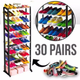 Полиця для взуття на 30 пар Amazing Shoe Rack чорна - зображення 1