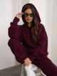 Костюм утепленный женский ISSA PLUS 14876 3XL Бордовый (issa2007682644889) - изображение 4