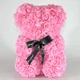 Медведь из 3D роз Teddy Bear 25 см мишка из роз розовый - изображение 1