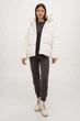 Куртка пухова жіноча коротка з кишенями на блискавці молочного кольору ESSME (E800048 028000 L) - зображення 1