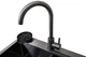 Мойка из нержавеющей стали AQUAMILL 6050 с PVD покрытием черная + смеситель + дозатор + решетка + ринзер - изображение 15
