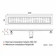Душевой трап 70х600мм Gappo G86007-39 - изображение 7