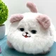 Котенок интерактивный Cute Cat виляет хвостиком звуковые эффекты Белый с розовым (933-103 E) - изображение 4