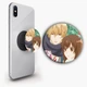 Держатель для телефона PopSockets Аниме Волчица и Черный Принц #02 Черный - изображение 1