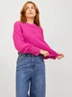 Джемпер JJXX Ember Fluffy Crew Neck Knit Фуксія S 12200506 - зображення 1