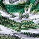 Ткань декоративная Тиффани с орнаментом зеленая, этнический узор м.п. - изображение 2