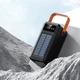Портативная батарея внешняя повербанк Power Bank 80000 mAh с солнечной панелью и фонариком - изображение 2