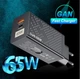 Зарядное устройство USLION GaN 65W Быстрая зарядка ноутбука смартфона павербанка PD Quick Charge +Кабель 100W +3 Переходника - изображение 11
