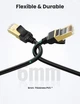 Патч корд Ugreen NW107 мережевий кабель 10 Гбіт\с Ethernet RJ45 Cat 7 1м Black (NW107) - зображення 7