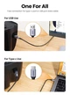 Переходник UGREEN US382 USB C на USB B Printer Adapter для принтера, жесткого диска, док станции, факса Grey (20120) - изображение 4