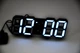 LED годинник з термометром Caixing CX-2218 Black білий циферблат - зображення 5