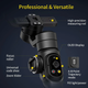 Стабілізатор ручний стедікам 3-х осьовий для телефону Aochuan Professional Gimbal Stabilizer Smart S2 Black - зображення 11