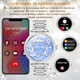 Смарт-годинник для жінок, фітнес-трекер для Андроїд Android/iPhone Айфон, жіночий розумний годинник з дзвінками та повідомленнями, серебристого кольору - зображення 3