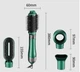 Фен-щітка для волосся VGR 1000 Вт 4в1 Green (V-493) — електрична для сушіння, випрямлення та завивки волосся з насадками для стильного укладання - изображение 2