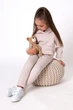 Костюм кофта штани Mevis 5303-01 ангора рубчик бежевий 104 - изображение 2