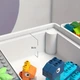 Игровой столик YRB с конструктором 4 в 1 трек с шариками, стол, стул, 4 боковые корзины, двухсторонняя столешница 380 деталей (9056) - изображение 10